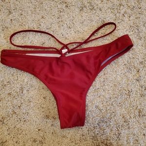 Cross body bikini bottom